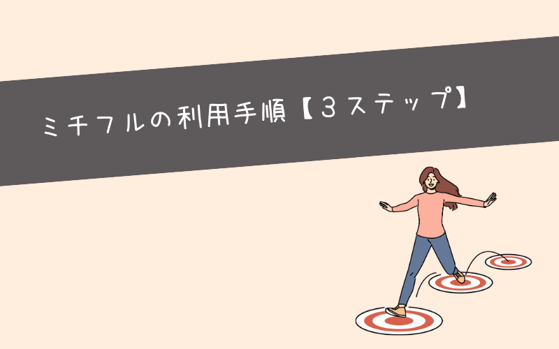 ミチフルで転職するまでの流れ【3ステップ】